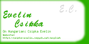 evelin csipka business card